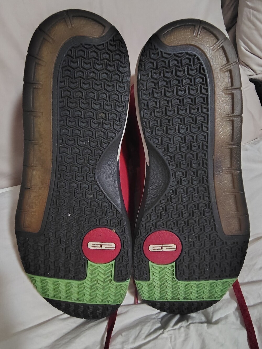 Men's Red High-Top Jordans - Picture 5 of 7